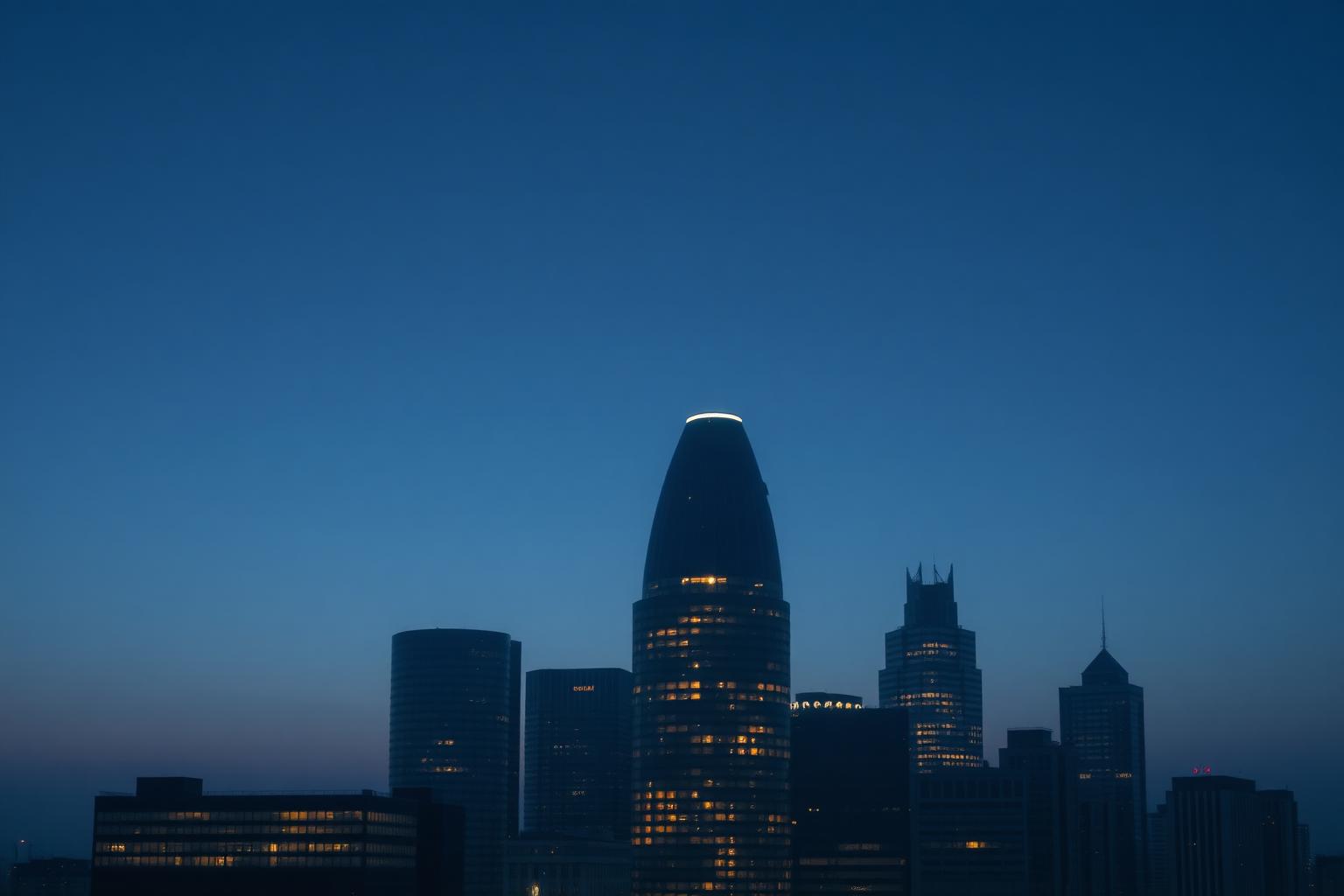 Metro Atlanta skyline at dusk